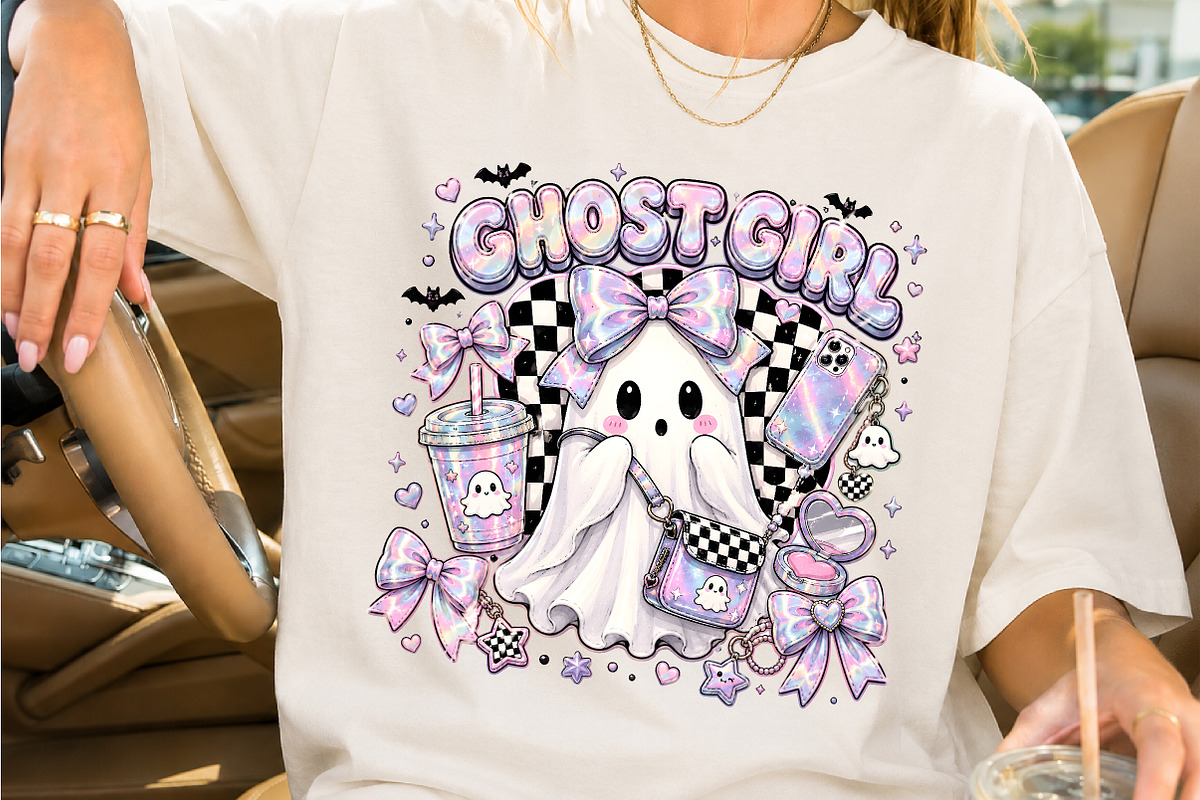 Coquette Ghost Girl PNG, a Seasonal Illustration by Creative Art (Photo 2 of 3)