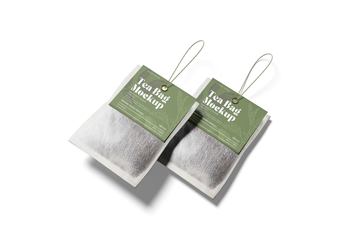 Tea Bag Mockup, a Product Mockup by bimockup (Photo 2 of 6)