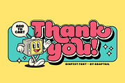 Dinfest Bold - Retro Font, a Sans Serif Font by Graptail (Thumbnail 8 of 8)