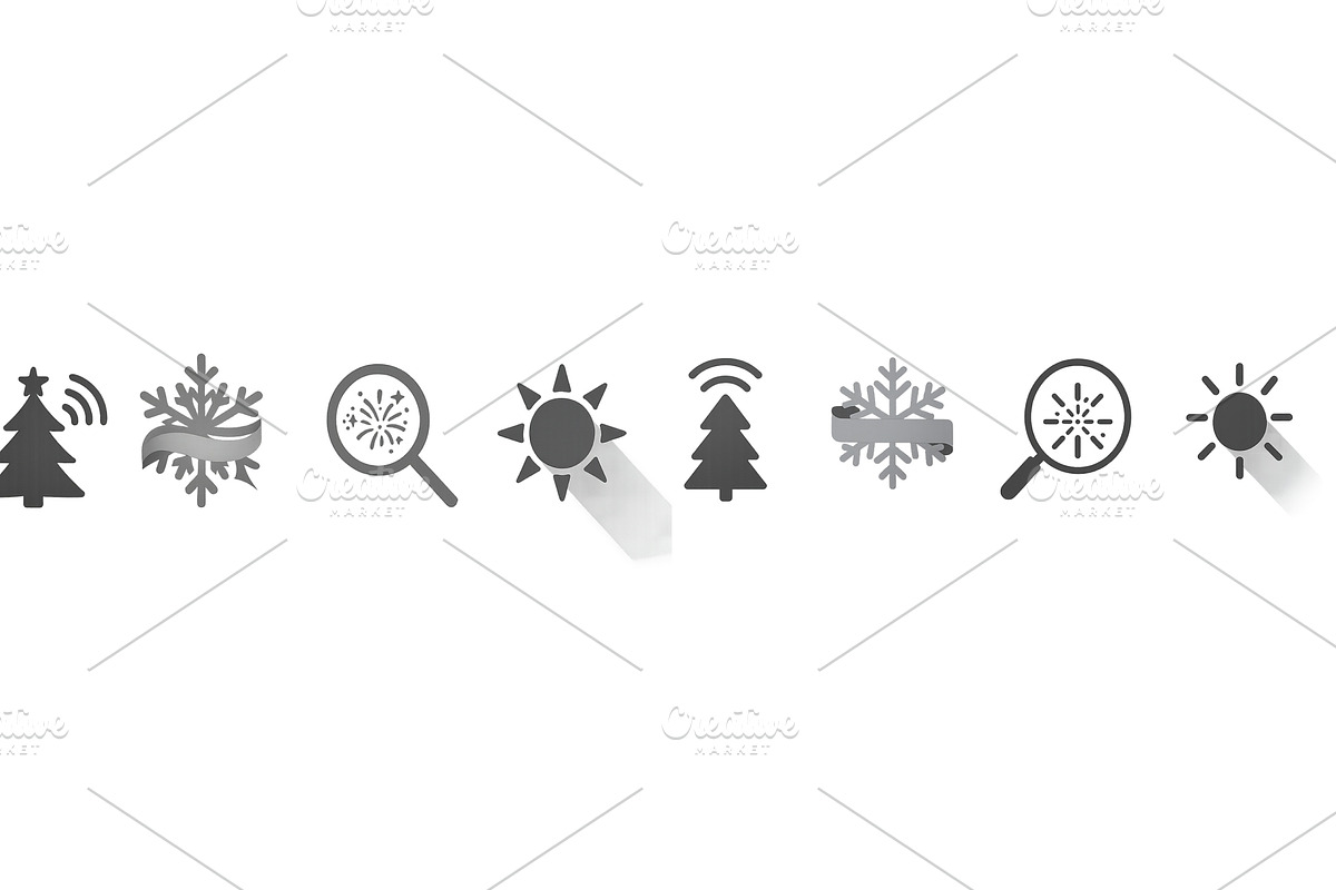 Design elements featuring winter, an Object Illustration by ZinetroN