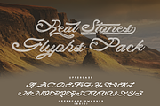 Real Stones - Clean+Rough+Extra, a Script Font by FHFont (Thumbnail 3 of 10)