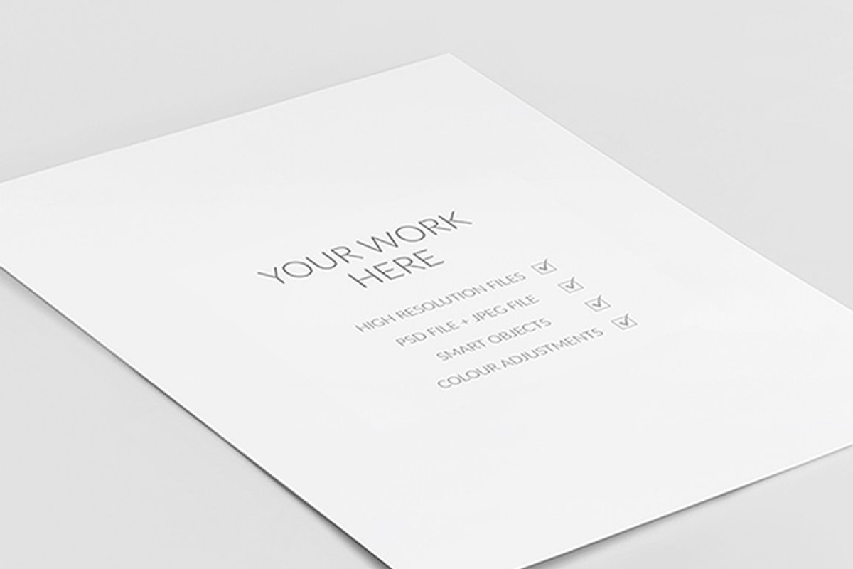 Poster mockup A4 paper size, a Print Template by The White Space Co. (Photo 2 of 3)