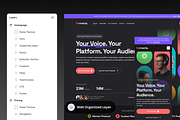 Connecta - Podcast Platform Website, a Landing Page Template by SLAB! Design (Thumbnail 2 of 5)