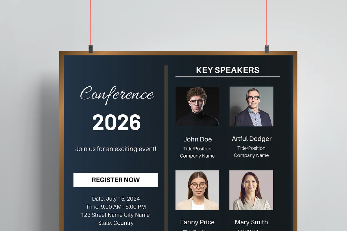 Conference Flyers Templates, a Flyer Template by MightyDesign (Photo 2 of 8)