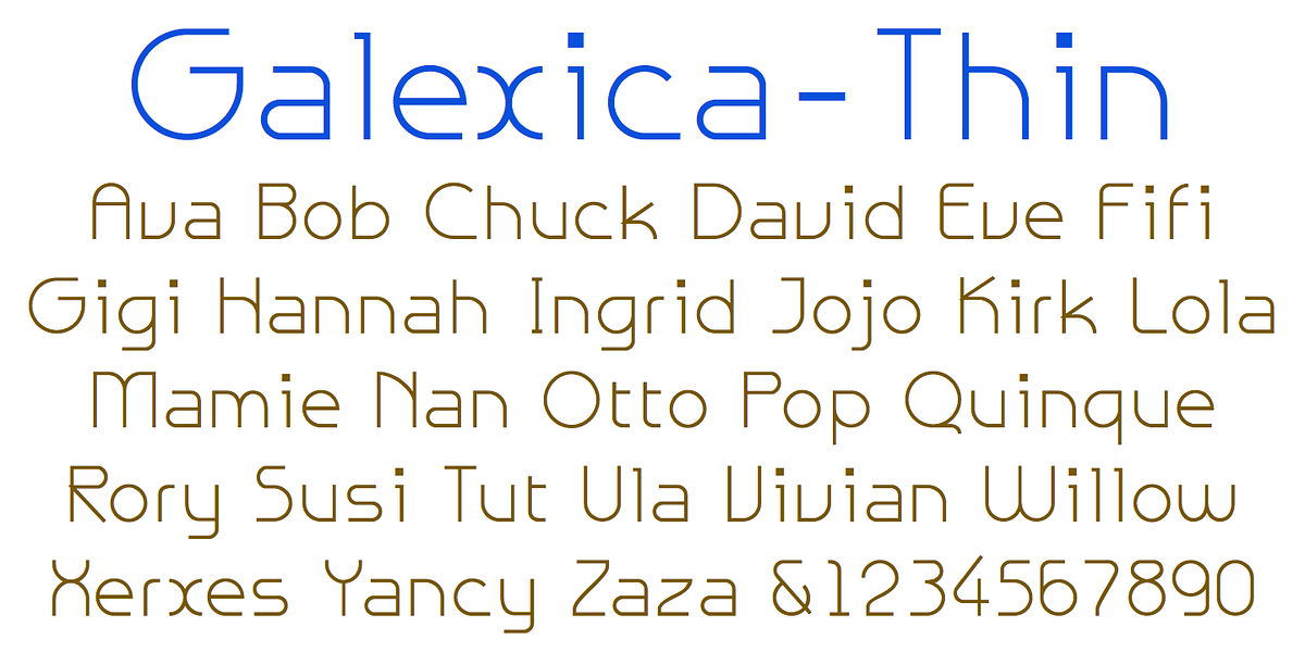 Galexica, a Sans Serif Font by Ingrimayne Type (Photo 8 of 9)