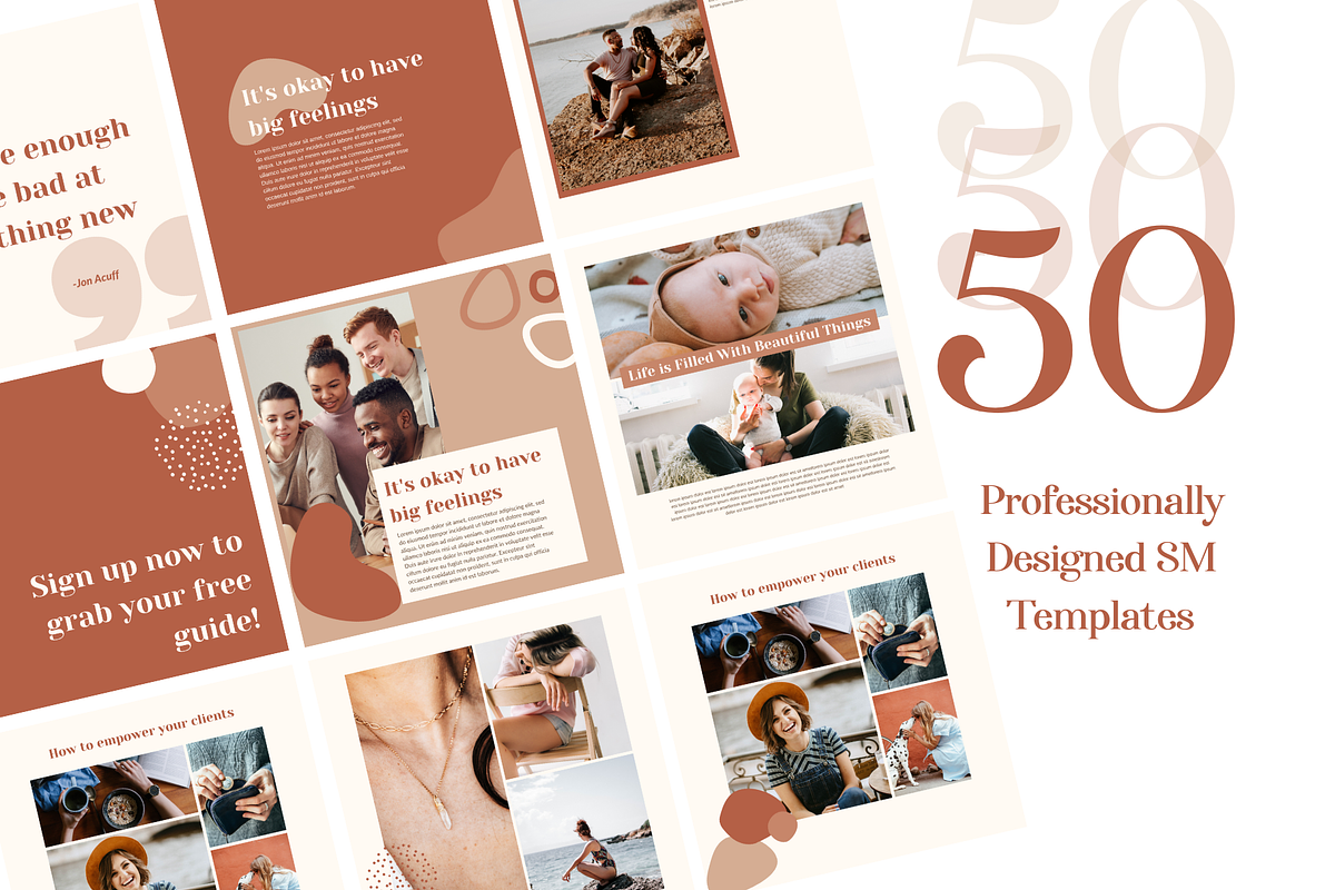 Grow - Instagram Templates for Canva, a Social Media Template by Candor Creative (Photo 2 of 4)