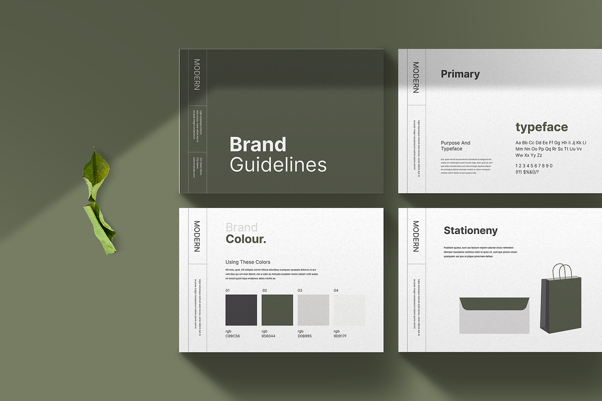 Modern Brand Guidelines, a Marketing Template by evgenystudio (Photo 6 of 10)