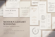 MODERN LUXURY WEDDING | 50 cards, an Invitation Template by Crocus Paperi (Thumbnail 1 of 11)