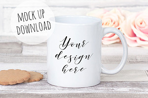 Styled Mug Mockup Photography Scene
