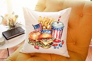 Fast Food for 4th of July Clipart, an Illustration by SVGArt (Thumbnail 3 of 9)