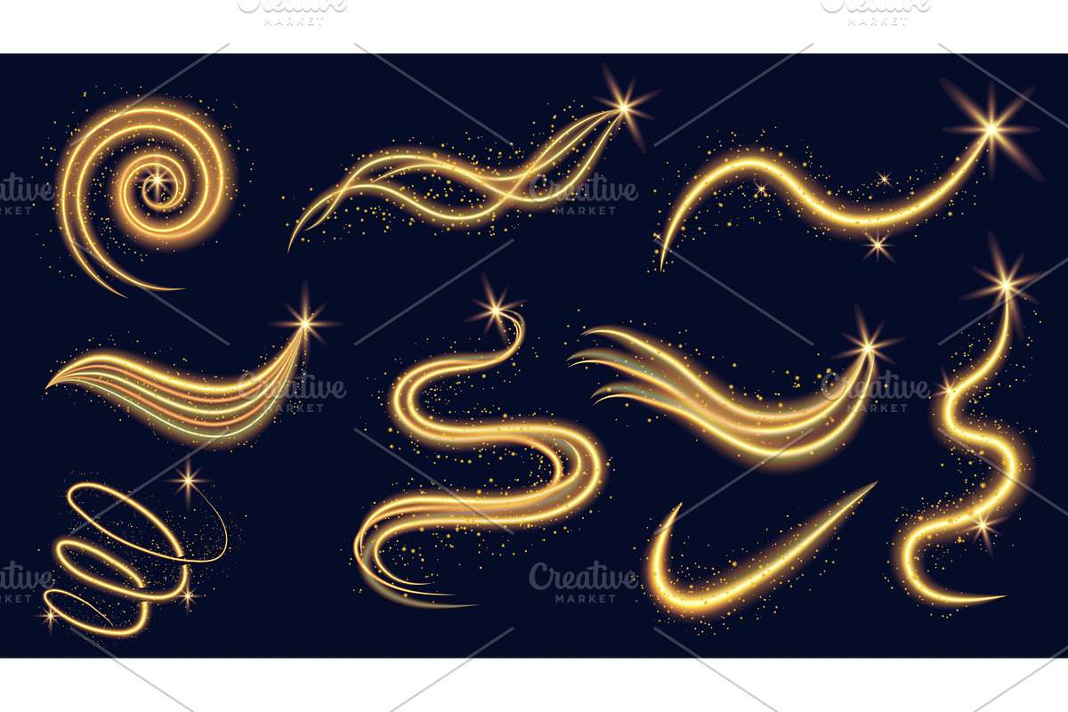 Glitter golden dust, an Illustration by alexdndz