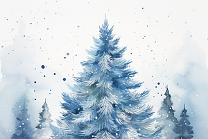 Winter Christmas Tree