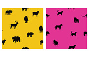 Animals tileable pattern backgrounds, an Animal Illustration by GreenStockPhotos (Thumbnail 4 of 4)
