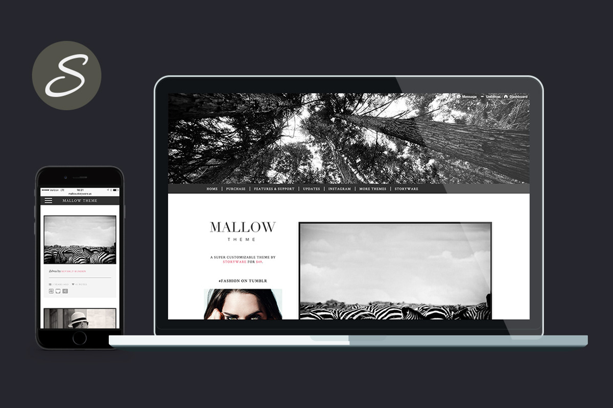 Mallow Tumblr Theme, a Websites & App Template by Storyware (Photo 2 of 2)