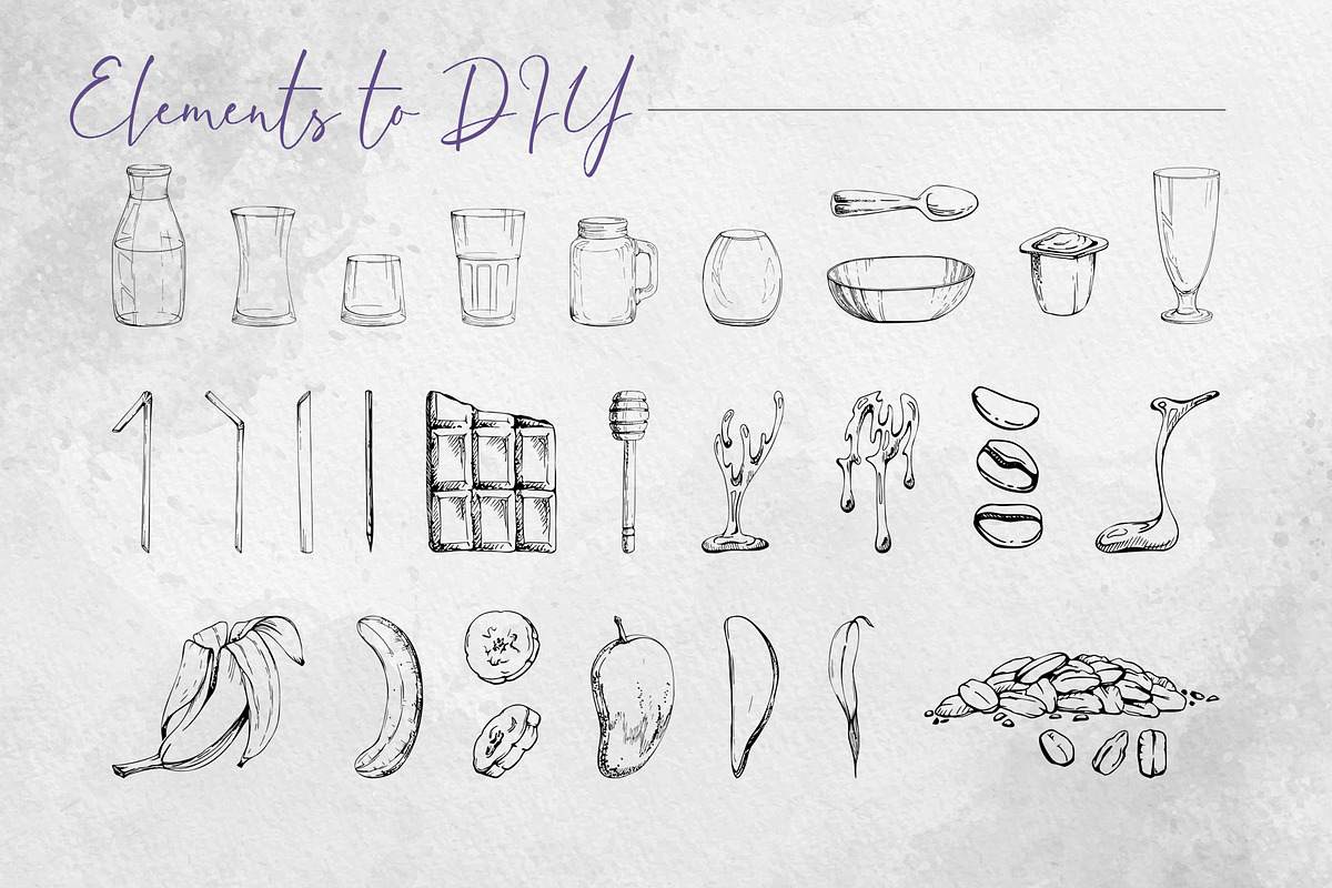 Blueberry smoothies & milkshakes, a Food Illustration by MsFlaffy (Photo 3 of 18)