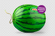 Watermelon Sticker Mockup –Smart PSD, a Household Mockup by Little Type Factory (Thumbnail 3 of 6)