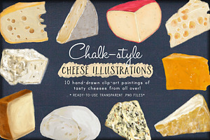 Cheese Clip Art Illustrations
