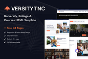 Versity TNC, Best Education Template, a HTML Template by TNCFlow (Thumbnail 1 of 5)