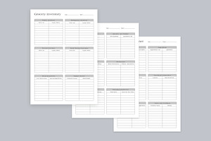 Meal Planning Pages Set V-16