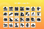 Wildlife Icons Set - Glyph, a Solid Icon by Kmg Design (Thumbnail 2 of 2)
