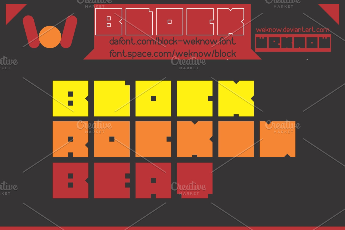 block font