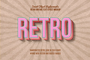 10 Retro Vintage Text Effect