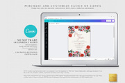 Mexican Wedding Invitation | CANVA, a Stationery Template by Creative Market (Thumbnail 2 of 5)