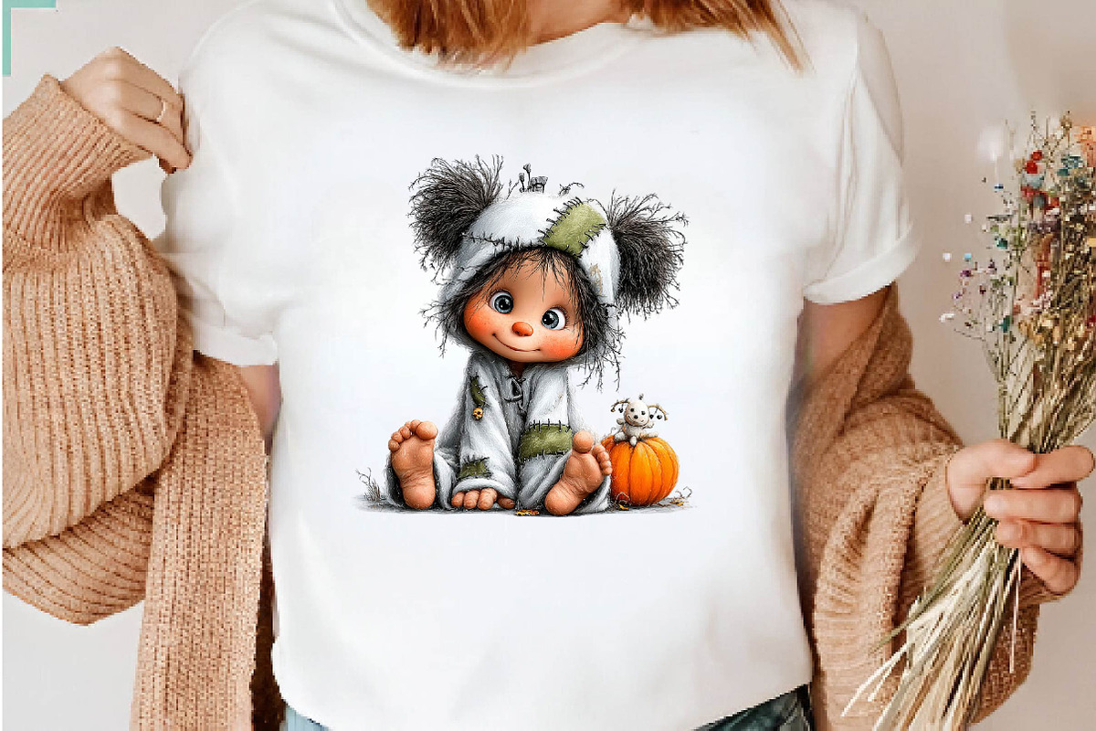 Cute Halloween Ghosts, a Seasonal Illustration by CreationArt (Photo 6 of 7)