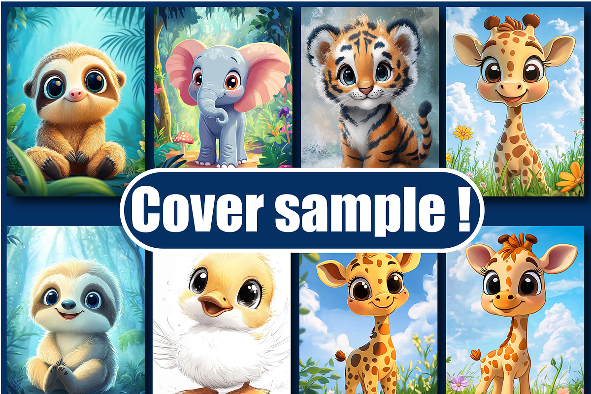 Cute Animal Coloring Book for Kids, an Animal Illustration by Design Zone (Photo 2 of 4)