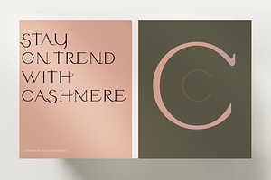 Cashmere. Beautiful New Serif Font