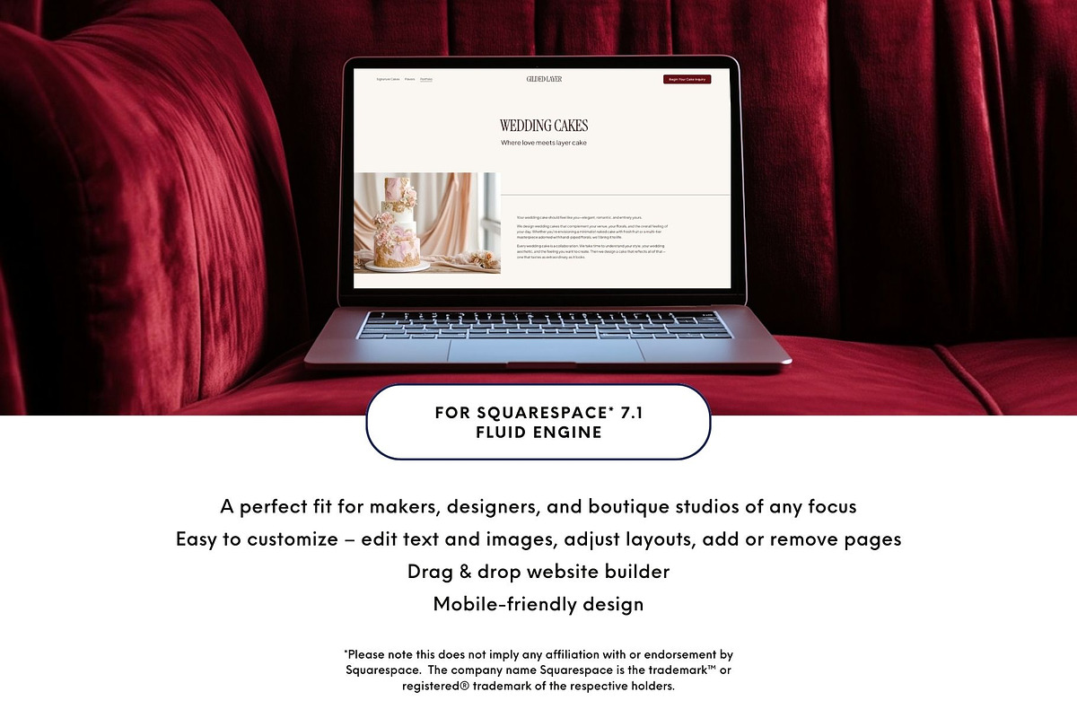 Squarespace Bakery Template, a Squarespace Template by Pretty Boss Designs (Photo 3 of 8)