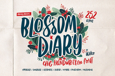 Blossom Diary-Chic Handwritten Font