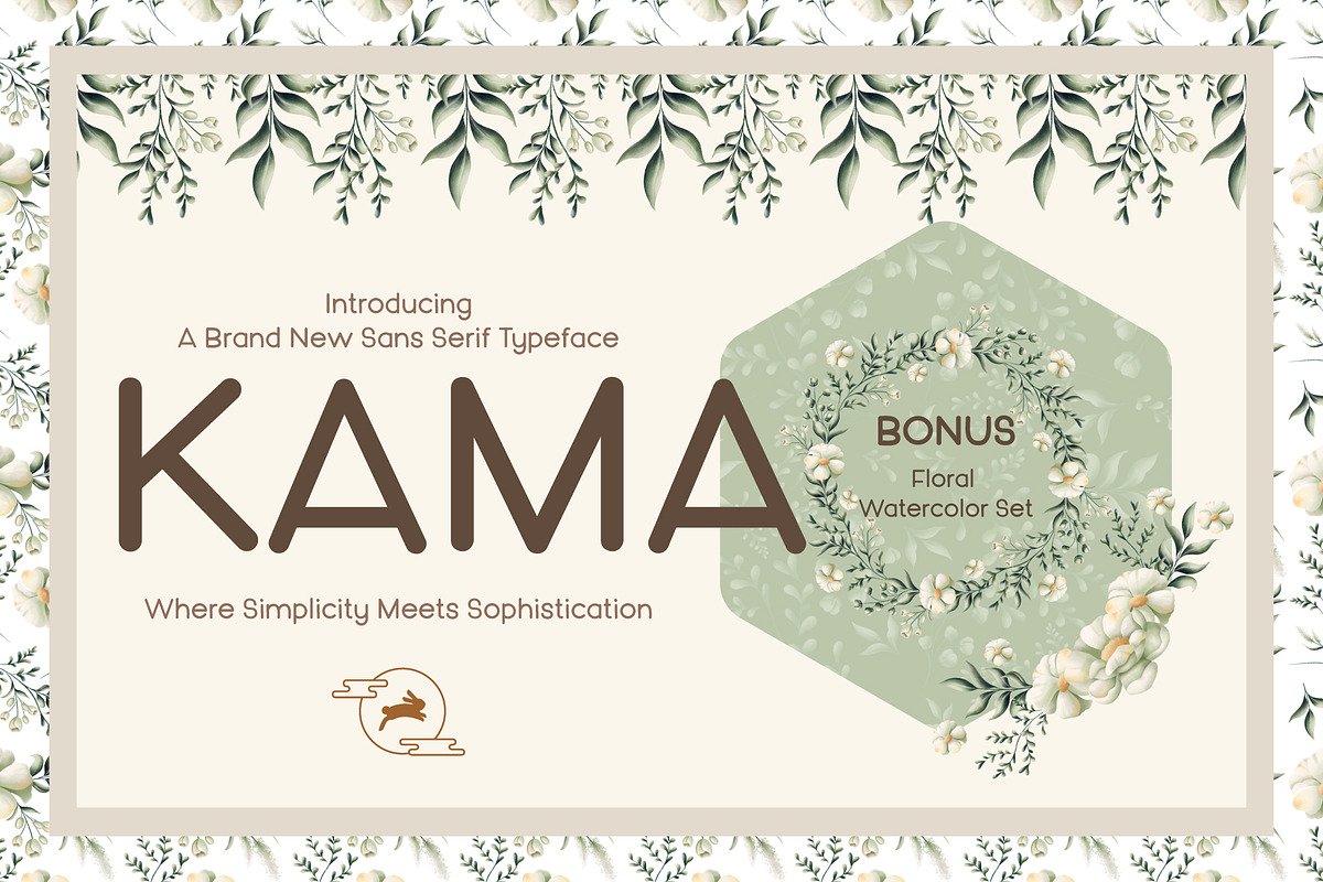 Kama, a Sans Serif Font by Lunabi (Photo 1 of 9)