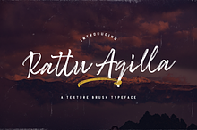 Rattu Aqilla - Textured Brush Font
