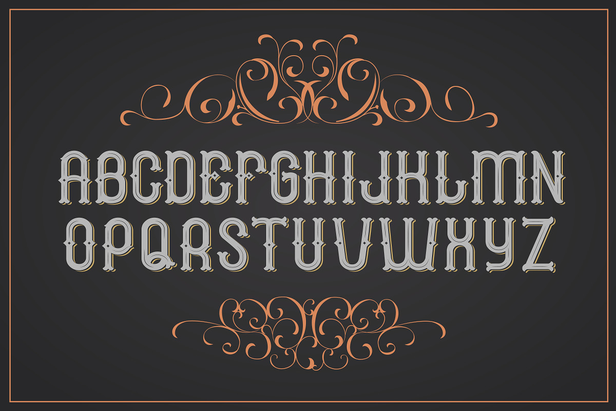 Cognac. Font for label preview 2