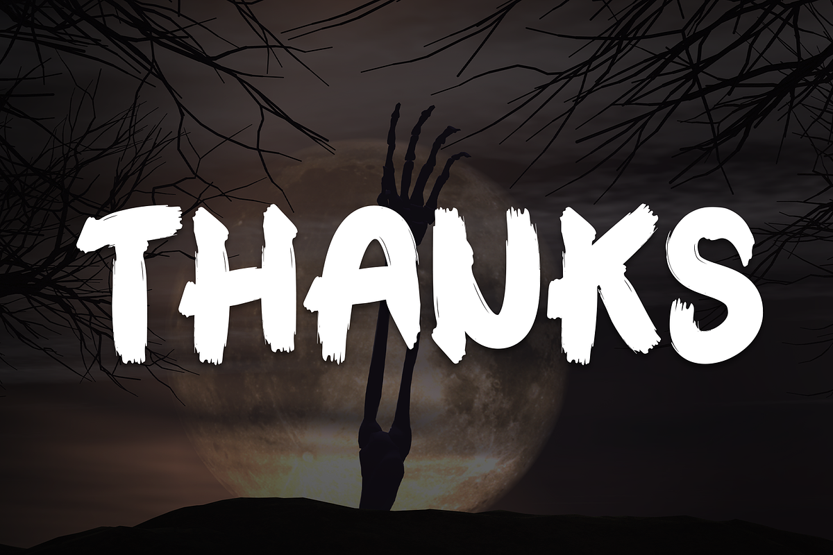 Haunted Nights | Script Font, a Script Font by Scratchones (Photo 8 of 8)