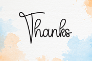 Watercolour | Script Font, a Handwritten Font by Scratchones (Thumbnail 9 of 9)