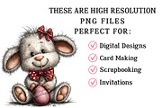 Whimsical Easter Lamb Clipart, an Illustration by OK Design (Thumbnail 4 of 6)