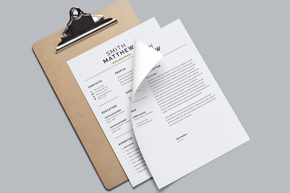 Word Resume Template / CV, a Resume Template by Aspect_Studio (Photo 3 of 4)