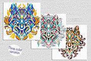 Forest Collection: Owl, Wolf, Fox, an Animal Illustration by ArtoJoy (Thumbnail 4 of 8)
