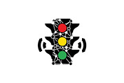 Modern Traffic Light Silhouette, a Graphic by musafir_fashion (Thumbnail 2 of 14)