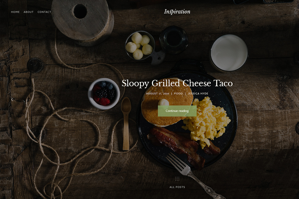 Inspiration — Lifestyle Blog PSD, a Templates & Theme by ScienteCraft (Photo 7 of 47)