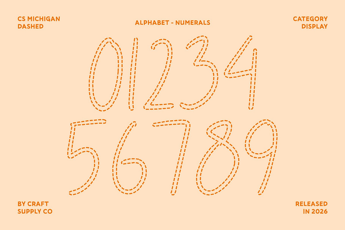 CS Michigan Dashed, a Handwritten Font by Craft Supply Co. (Photo 6 of 8)