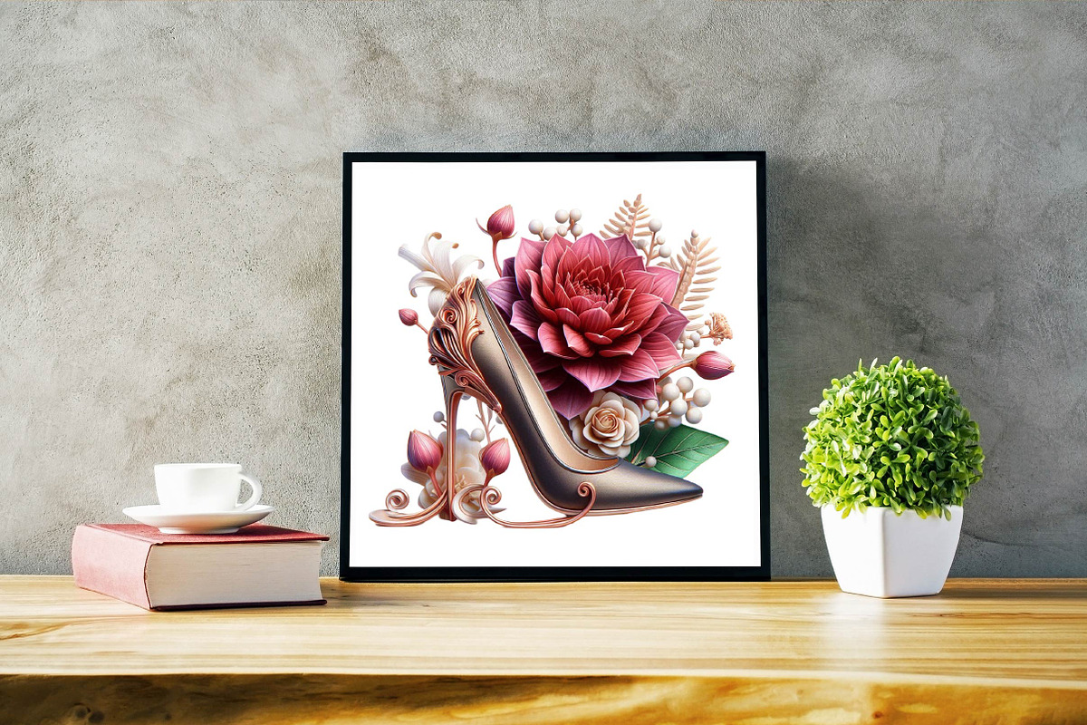Flower with High Heels  Sublimation, an Illustration by SVGArt (Photo 4 of 7)