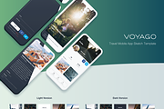 Voyago - Travel App Sketch Template, an UI Kit Template by uicube (Thumbnail 4 of 4)