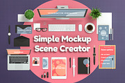 Simple Mockup Scene Creator, a Books & Magazine Mockup by Aedon Design (Thumbnail 1 of 7)