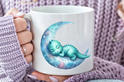 Watercolor Dinosaur Clipart, an Illustration by Rose Art (Thumbnail 5 of 8)