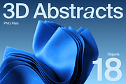 3D Abstract Waves Collection, an Object Graphic by Daniel's Visual (Thumbnail 1 of 6)