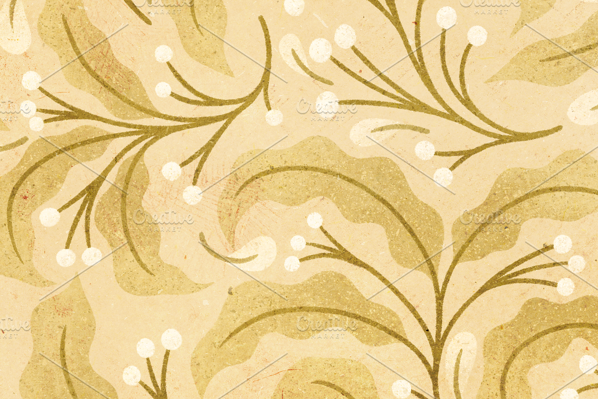 Tone on Tone Botanical Pattern, a Pattern Graphic by Rebecca Flaherty (Photo 3 of 3)