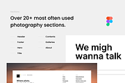 Photography - Website - Figma, an UI Kit Template by Petr Bilek (Thumbnail 2 of 4)